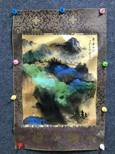 A Chinese Painting By Zhang Daqian