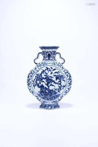 A Blue And White Vase