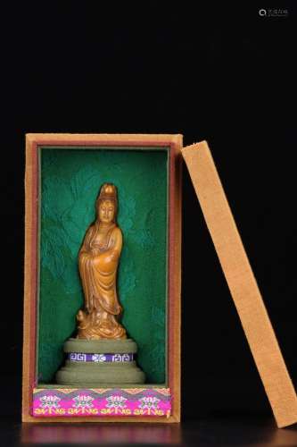 A Tianhuang Figure Of Lotus Guanyin