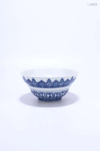 A Blue And White Bowl