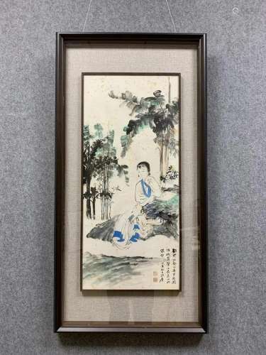 A Chinese Ink Painting By Zhang Daqian