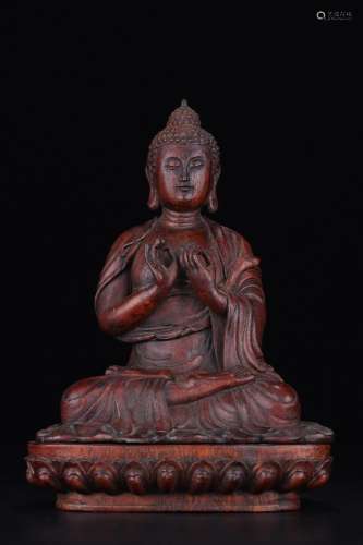 An Eaglewood Figure Of Buddha Shakyamuni