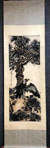 A Chinese Ink Painting By Pan Tianshou