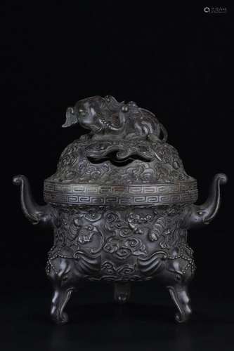 A Bronze Tripod Censer