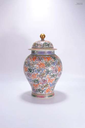 A Famille-Rose Jar