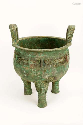 A BRONZE DING. WESTERN ZHOU DYNASTY PERIOD STYLE.J108.