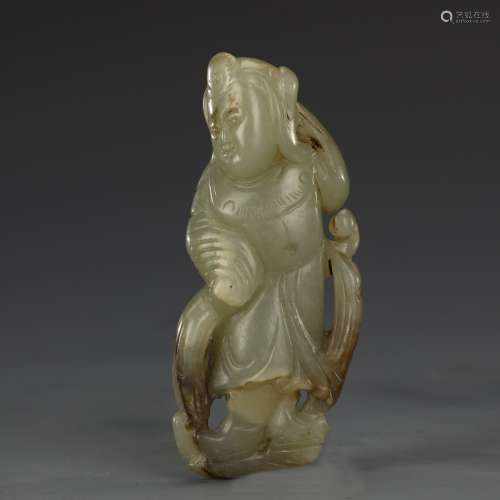 Ancient jade dancing figures