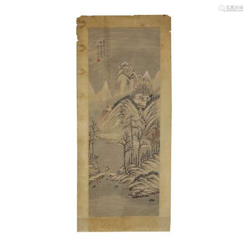 Paper version of Pu Shizi landscape figures