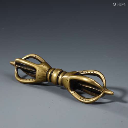 Ancient Bronze gilded tibet legware