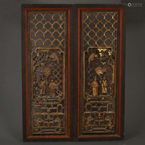 Qing Dynasty wooden window