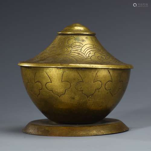 Ancient copper bowl