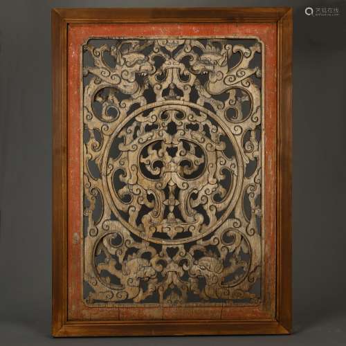 Dragon pattern flower board in early Qing Dynasty