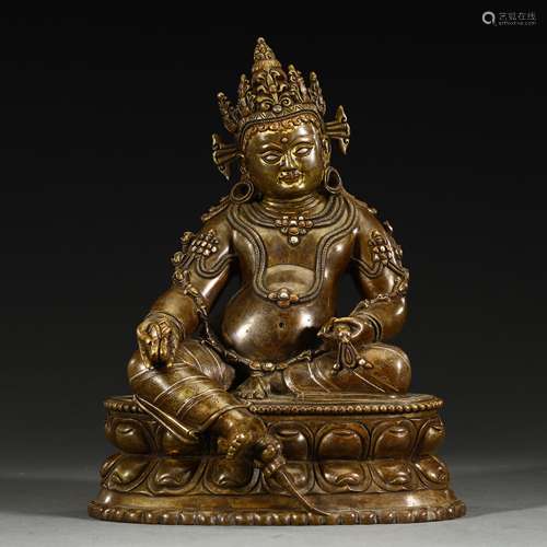 Ancient alloy copper Buddha statue