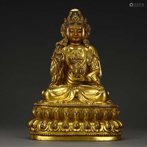 Ancient Bronze gilded Buddha statues