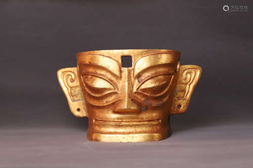 A Gil Bronze Man Face Mask