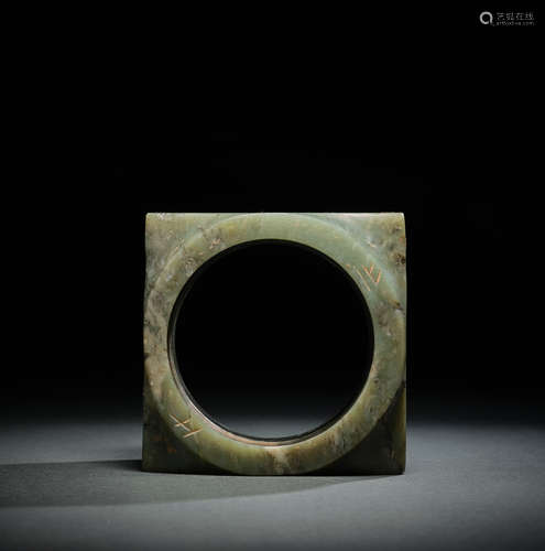 A Jade Cong Ornament