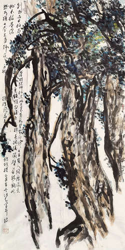 魏传义（b.1928） 华夏栋梁 镜框 设色纸本