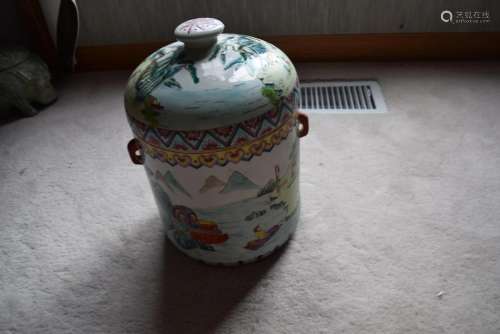 qing tongzi candy pot.