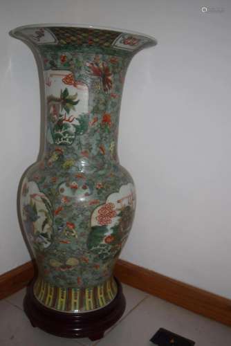 large qing vase.