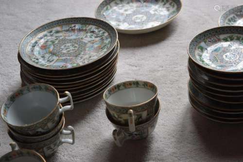 qing dynasty 10 persons set.