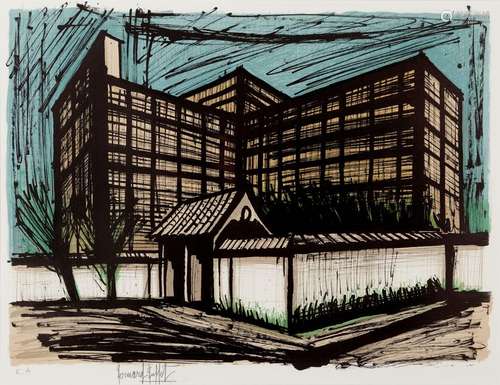 Bernard BUFFET 1928-1999
L’HOTEL FOUJITA A KYOTO,1981
Lithog...