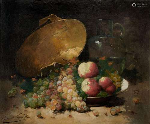 Alfred Arthur BRUNEL DE NEUVILLE 1852-1941
NATURE MORTE AUX ...