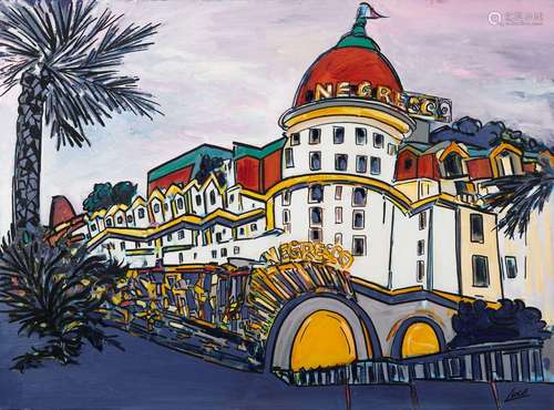 Claude LUCA, né en 1939
LE NEGRESCO
Acrylique sur toile sign...