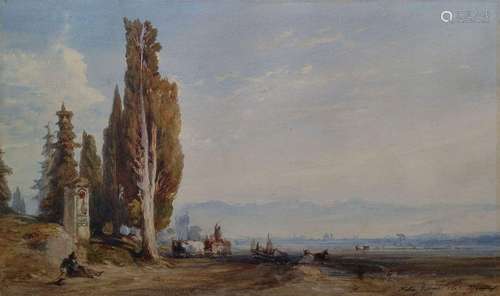 Félix ZIEM 1821-1911
FLORENCE, 1847
Aquarelle signée, située...