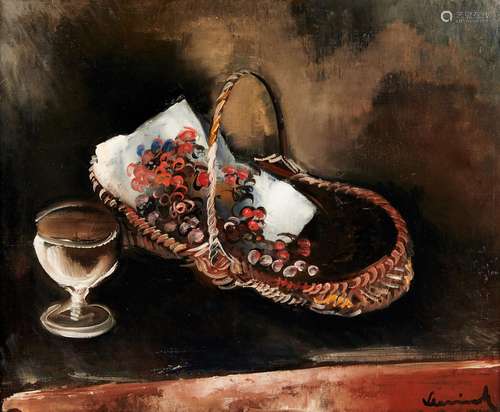 Maurice de VLAMINCK 1876-1958
NATURE MORTE AU PANIER DE CERI...