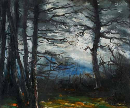 Maurice de VLAMINCK 1876-1958
PAYSAGE 
Huile sur toile signé...