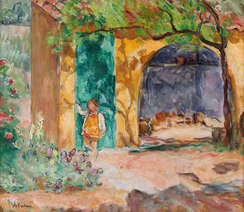 Henri Baptiste LEBASQUE 1865-1937
SAINT-TROPEZ, FILLETTE SOU...