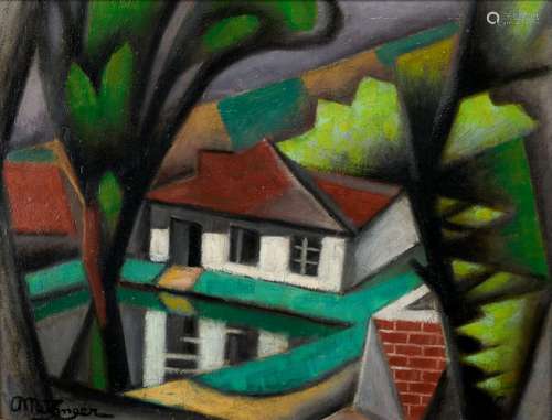 Jean METZINGER 1883-1956
LE BASSIN DEVANT LA MAISON, 1944
Hu...