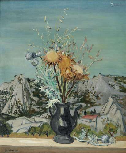 Yves BRAYER 1907-1990
LE BOUQUET AUX ALPILLES, 1955
Huile su...