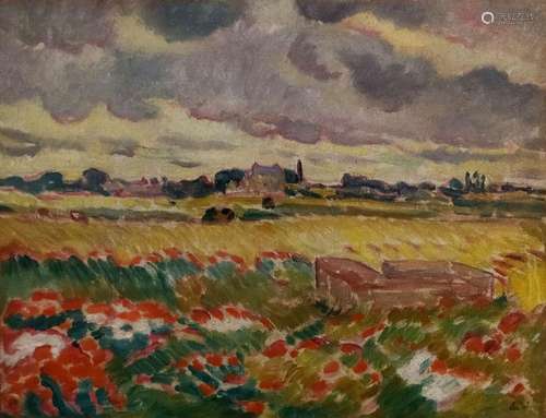 Louis VALTAT 1869-1952
CHAMPS DE BLÉ EN NORMANDIE
Huile sur ...