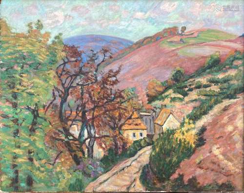 Armand GUILLAUMIN 1841-1927
PAYSAGE DE LA CREUSE, circa 1912...