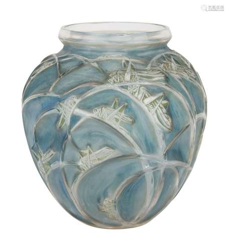 René LALIQUE 1860-1945
Vase « Sauterelles », vers 1925
Verre...