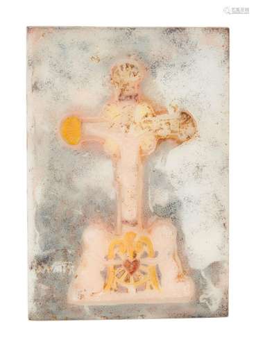 Amalric WALTER 1870-1959
Crucifix sur plaque en pate de verr...