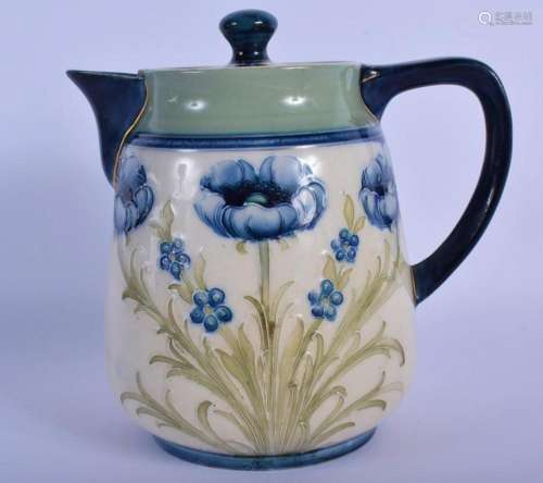 A MOORCROFT MACINTYRE & CO POTTERY TEAPOT AND COVER deco...