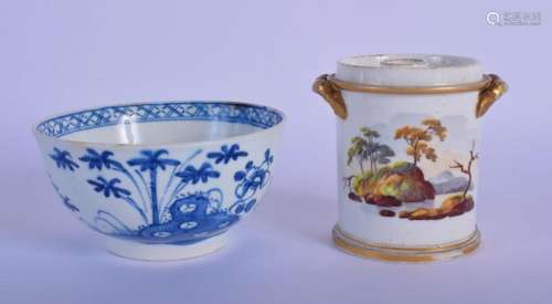A RARE 18TH CENTURY ENGLISH PORCELAIN TEABOWL Probably Derby...