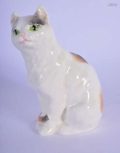 ROYAL WORCESTER FIGURE OF A SHORT HAIRED CAT MODELLED BY FRI...