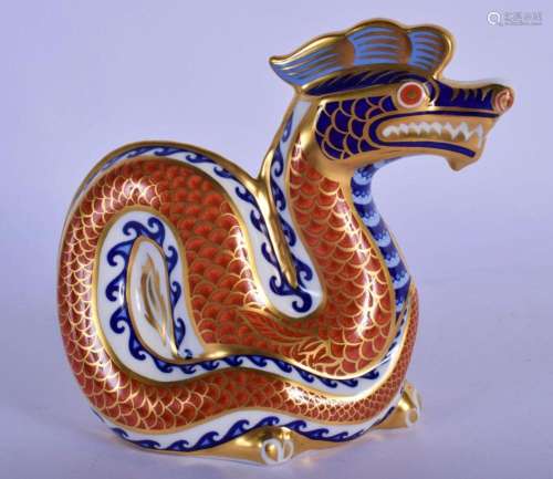 ROYAL CROWN DERBY PAPERWEIGHT DRAGON. 115cm high