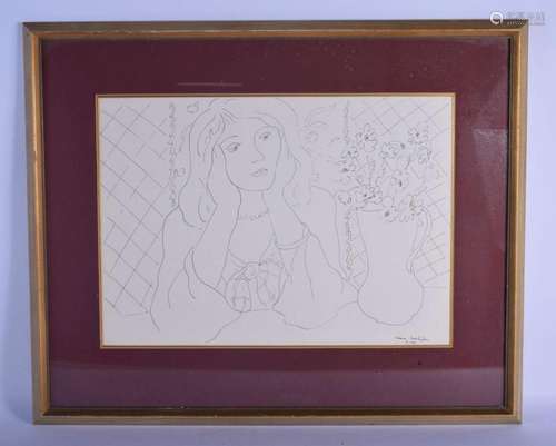 A VINTAGE HENRI MATISSE LITHOGRAPH PRINT NO 4 of 44. Image 5...