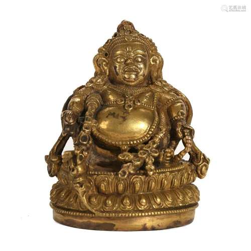 A GILT-BRONZE FIGURE OF BUDDHA