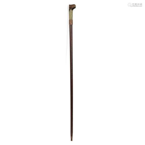 A WOOD SCEPTRE