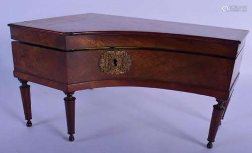 A RARE 19TH CENTURY EUROPEAN PALAIS ROYALE MUSICAL BOX PIANO...