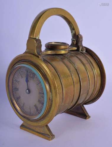 A VERY RARE 19TH CENTURY FRENCH INDUSTRIAL COMPASS BAROMETER...