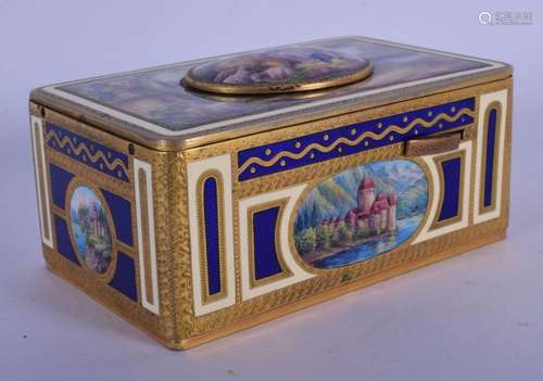 A FINE EARLY 20TH CENTURY EUROPEAN GERMAN ENAMELLED MUSICAL ...