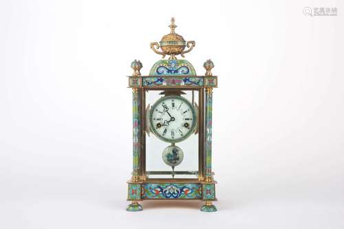 20TH CENTURY CLOISONNE CLOCK