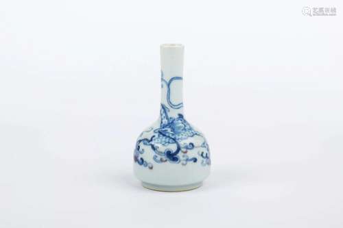 DA QING YONG ZHENG NIAN ZHI BLUE AND WHITE VASE