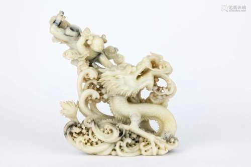 REPUBLIC OF CHINA JADE ORNAMENT NE ZHA NAO HAI